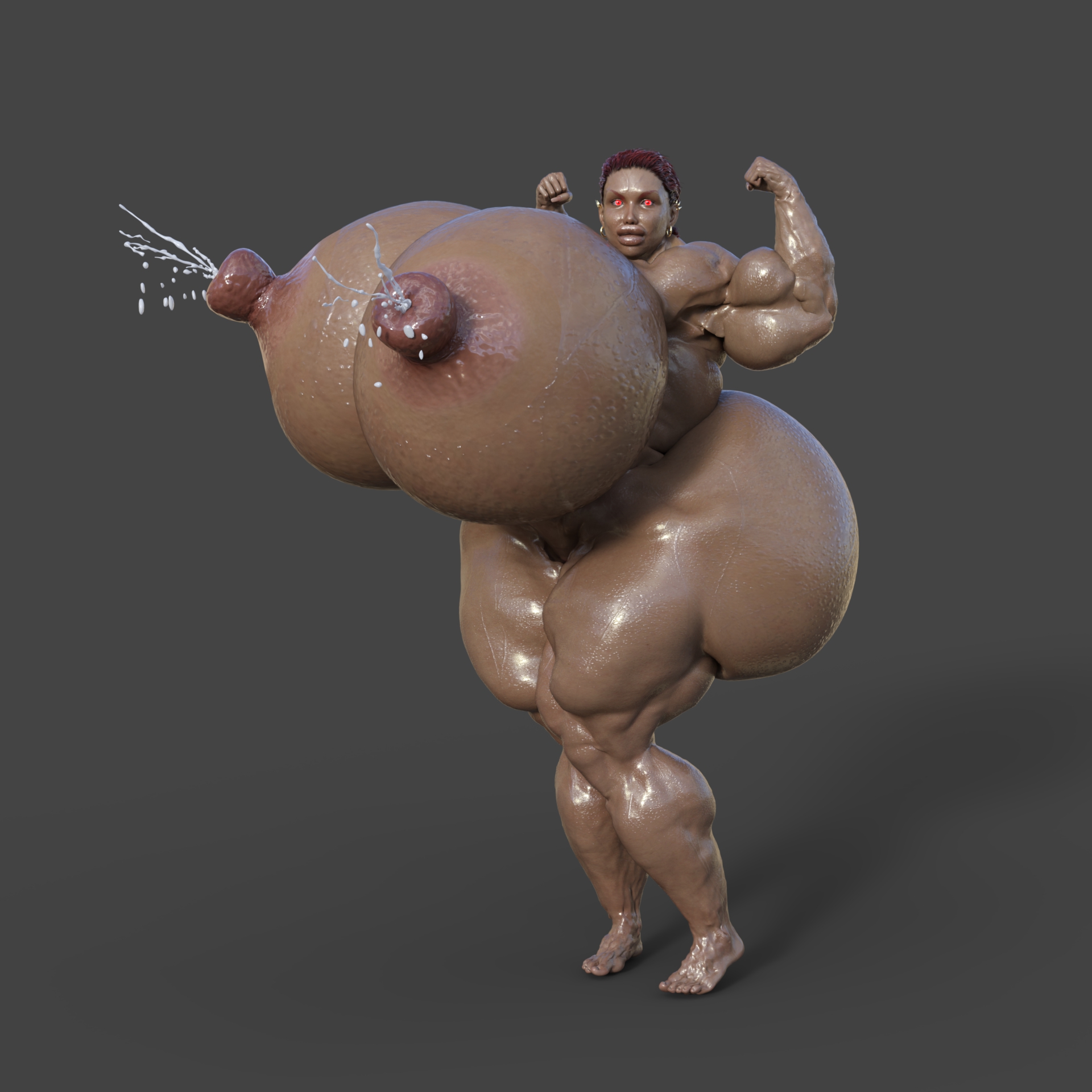 Dzcelestial3D models curvy femalebodybuilders busty bimbo